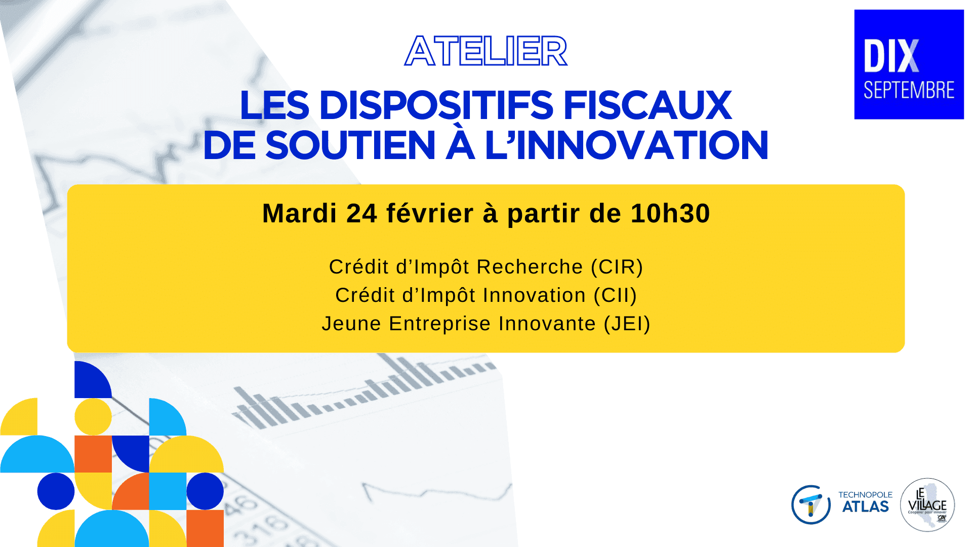 Atelier - Les dispositifs fiscaux de soutien à l’innovation