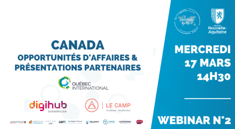 SIRENA START-UP | Webinar N°2 : Focus Canada